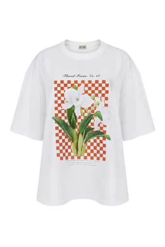 Футболка для вагітних і годуючих, з нарцисами