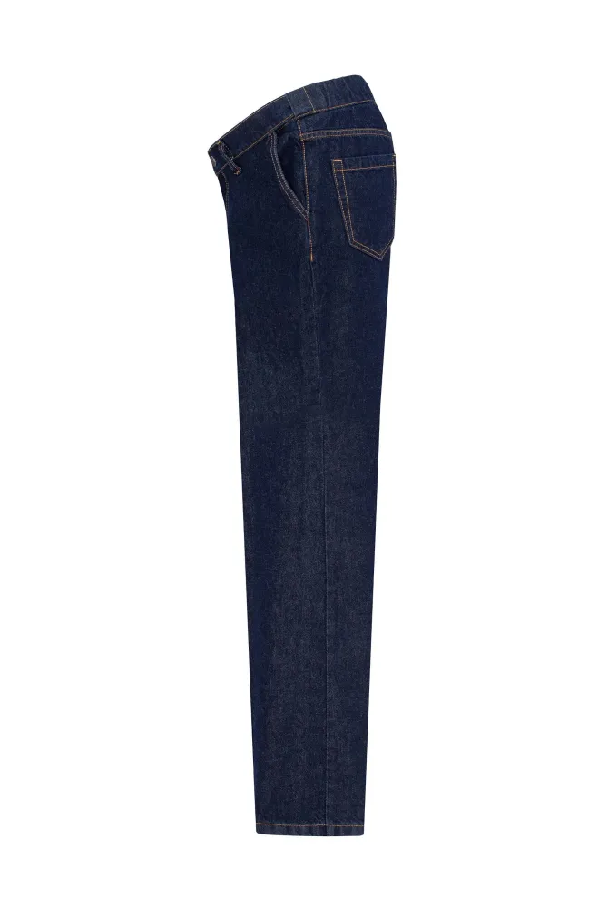 Темно-синие джинсы для беременных с адаптивным поясом Темно-синие джинсы для беременных с адаптивным поясом