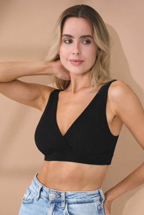 Топ для беременных и кормящих на запах Stefania, чёрный