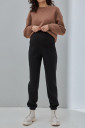 Тёплые брюки-джогеры для беременных Uno, чёрные