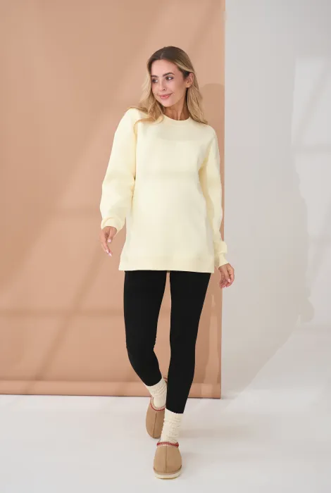 Теплі лосини на хутрі для вагітних Zoe чорні