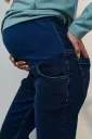 Mom джинсы для беременных Leyton, темно-синие с потёртостями