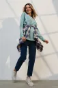 Mom джинсы для беременных Leyton, темно-синие с потёртостями