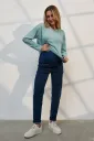 Mom джинсы для беременных Leyton, темно-синие с потёртостями
