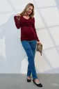 Mom джинсы для беременных Leyton, синие с снежным эффектом