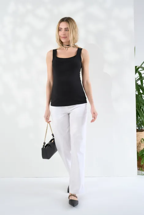 Прямі штани для вагітних Isla, білі