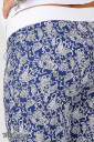 Штани для вагітних Dioni, білі пейслі на синьому
