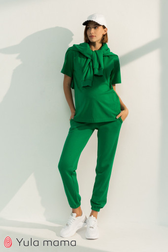 Штани-джогери Celia для вагітних, зелений