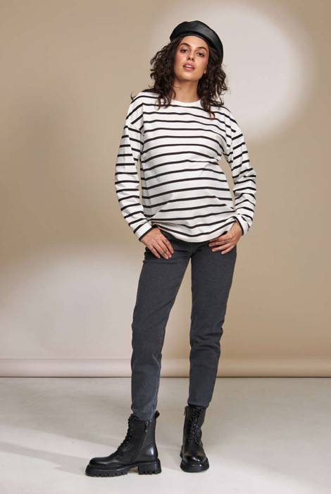 Mom джинси для вагітних Ivonne, чорно-сірий