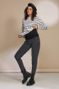 Mom джинсы для беременных Ivonne, черно-серый