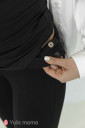 Брюки-лоссины с разрезами для беременных Esme, чёрный