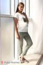Легкі штани для вагітних Miro, в ніжно-зеленому кольорі