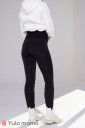 Теплые брюки-леггинсы на велюре Patsy Warm, черного цвета