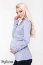 Гольф Nila для вагітних та годування (джинсово-синій меланж)