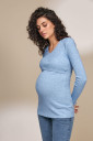 Тёплый джемпер Helen для беременных и кормления, голубой