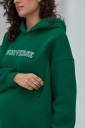 Стильне худі для вагітних і годування Universe, зеленого кольору з накаткою