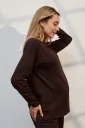 Базовий лонгслів для вагітних і годування Erica, шоколад