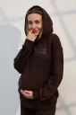 Шоколадне худі для вагітних Blake, із секретом для годування