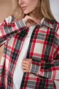 Картата тепла сорочка oversize Neide для вагітних