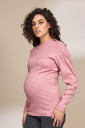 Свитшот для беременных Gaia, розовый меланж 