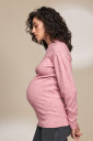 Світшот для вагітних Gaia, рожевий меланж 