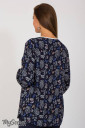 Блуза для вагітних Kameya, гілочки на темно-синьому
