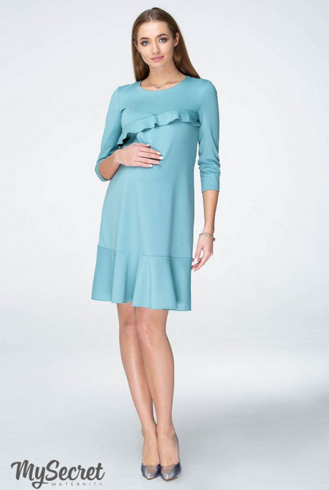 Платье для беременных и кормления Simona, полынь