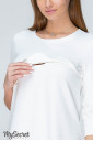 Платье для беременных и кормления Simona, молочный