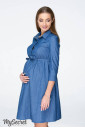 Платье для беременных и кормления Lexie, джинсово-синий
