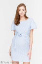 Сукня для вагітних і годування Kamilla, біло-блакитна смужка