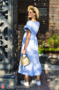 Платье для беременных и кормления Zanzibar, бело-голубой