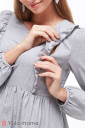 Блузка для вагітних і годування Marcela, сірий меланж