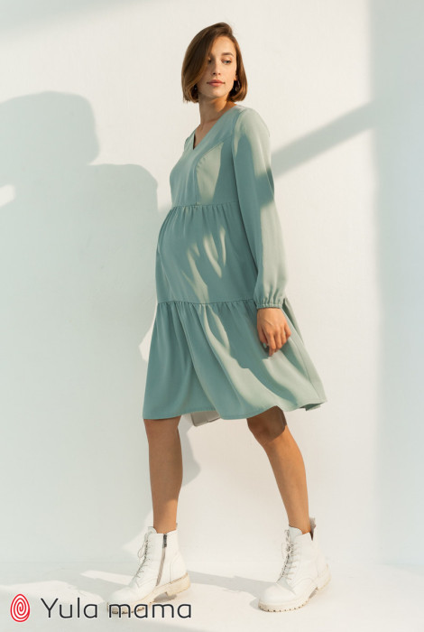 Платье Tiffany для беременных и кормления, полынь