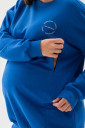 Тёплый свитшот для беременных и кормящих Mriya, синий