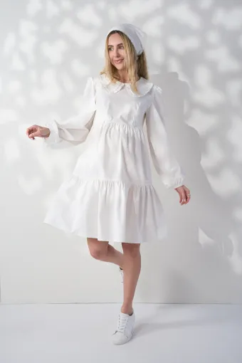 Сукня Lauri для вагітних і годування, молочна