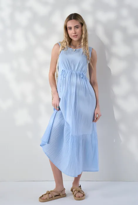 Сукня для вагітних, з секретом для годування Noemie блакитна