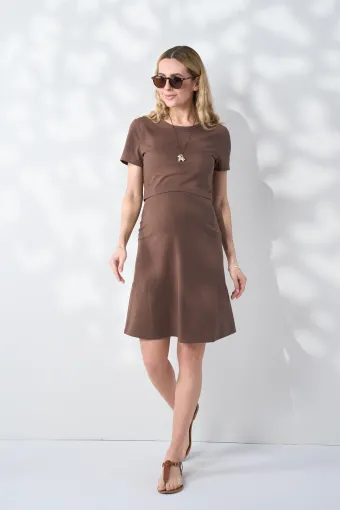 Сукня Gigi для вагітних і годування, кавовий