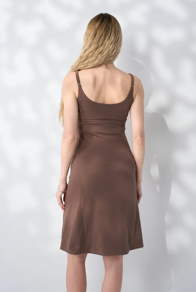 Сукня 2 в 1 для вагітних, з секретом для годування Gigi, кава Сукня 2 в 1 для вагітних, з секретом для годування Gigi, кава