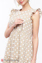 Платье Nicki для беременных и кормления, бежевый в горошек