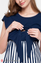 Платье Carter для беременных и кормления, темно-синий с сине-белой полоской