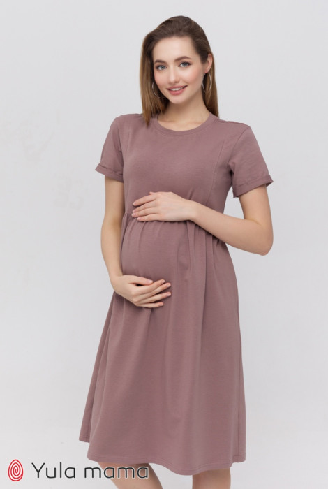 Сукня Sophie для вагітних і годування, темний капучіно