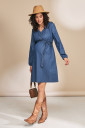 Платье Fendi для беременных и кормления, джинсово-синий