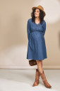 Сукня Fendi для вагітних і годування, джинсово-синій