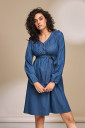 Платье Fendi для беременных и кормления, джинсово-синий
