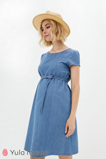 Платье Grace для беременных и кормления, джинсово-голубой
