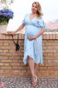 Сукня Miranda для вагітних і годування, блакитний з квітами