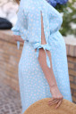 Платье Miranda для беременных и кормления, голубой с цветами