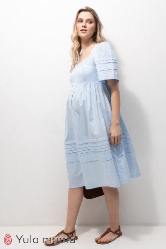 Сукня Aurora для вагітних і годування, блакитний