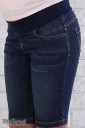 Джинсовые шорты для беременных Juli темно-синий с потертостями и усиками