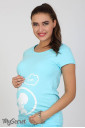 Футболка для беременных Alyva baby, голубой